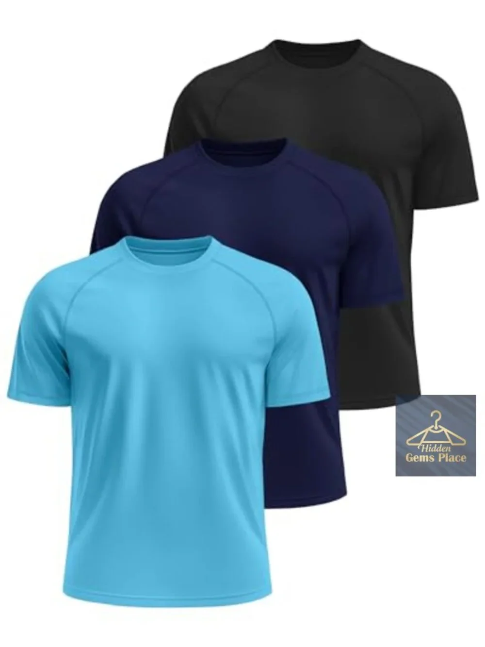 3 Pack Quick Dry Rash Guard Shirts UPF 50+